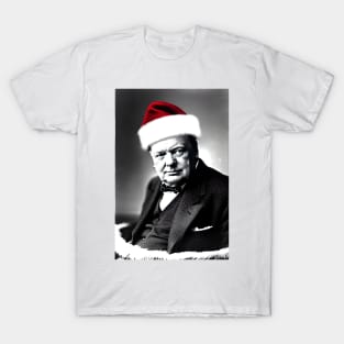 Santa Churchill (Celebrity Christmas) T-Shirt